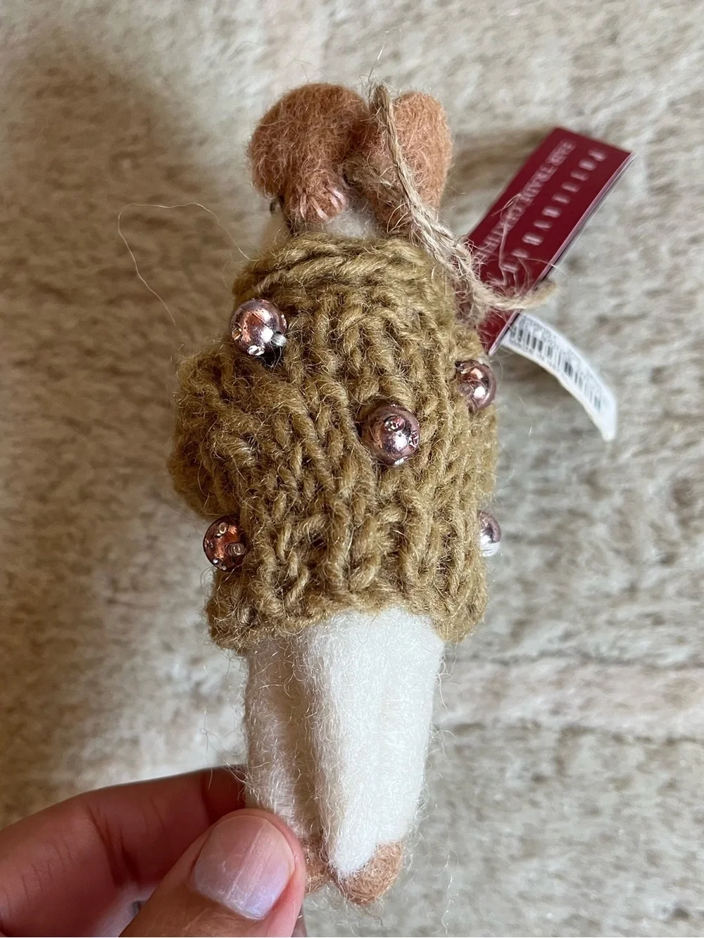 Pottery Barn Mouse Ornament